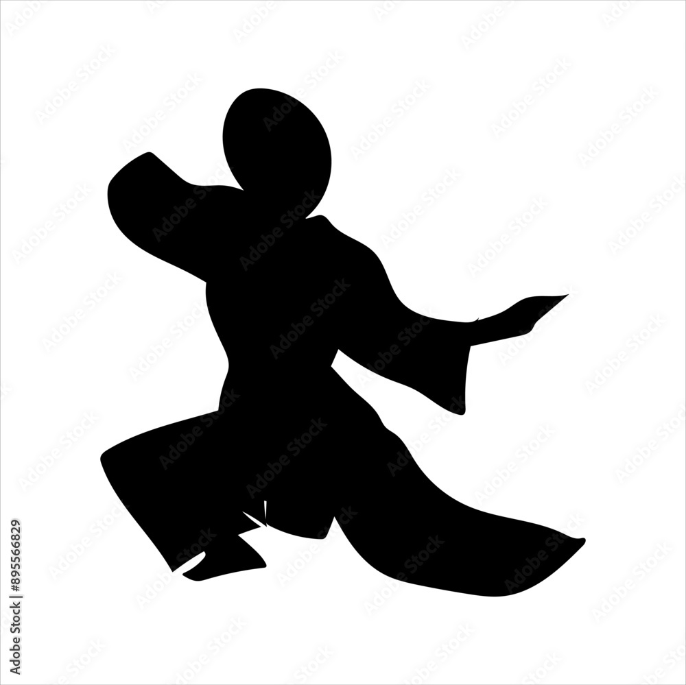 set of karate moves, martial arts karate silhouettes set of karate moves, martial arts karate silhouettes