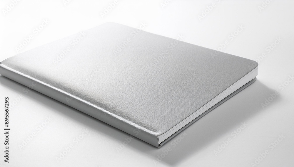 A blank notebook cover, isolated on a white background, ready for custom designs or branding. A blank notebook cover, isolated on a white background, ready for custom designs or branding.
