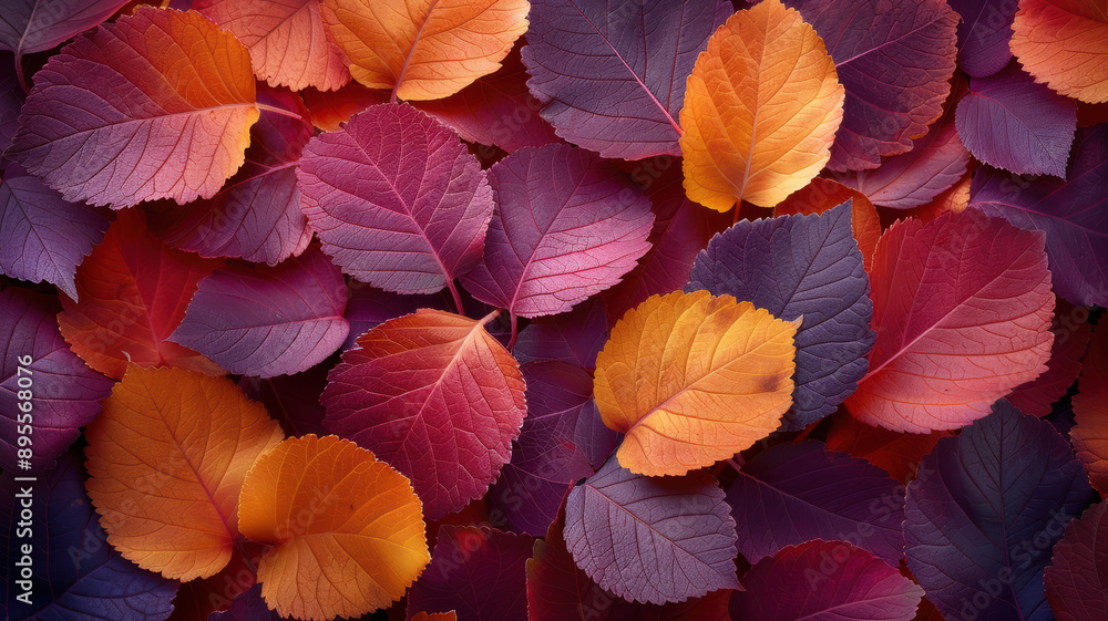 Autumn Leaves in Warm Shades. Autumn Leaves in Warm Shades.