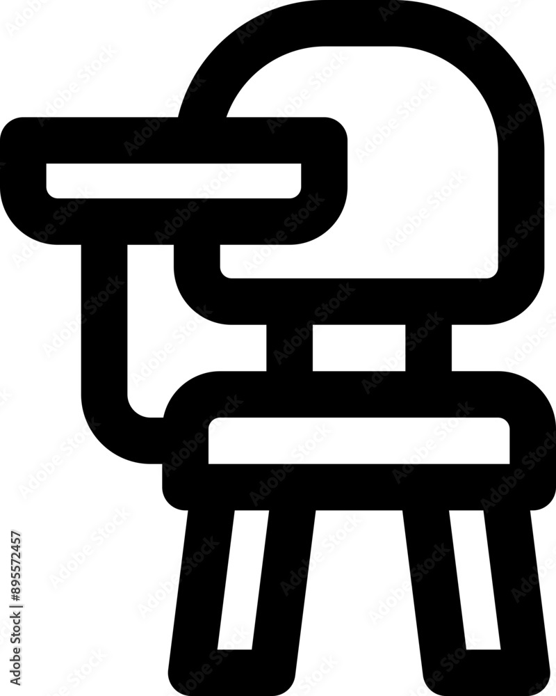 school desk icon. vector line icon for your website, mobile, presentation, and logo design.