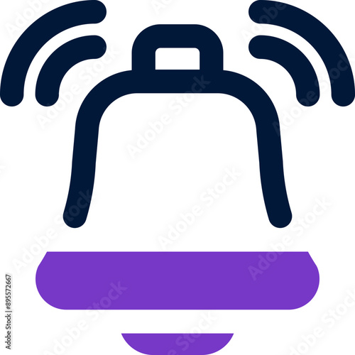 bell icon. vector dual tone icon for your website, mobile, presentation, and logo design.