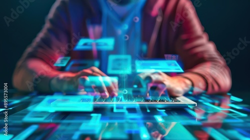 Online ad for fake investment scheme, Gimmick, internet fraud and caution