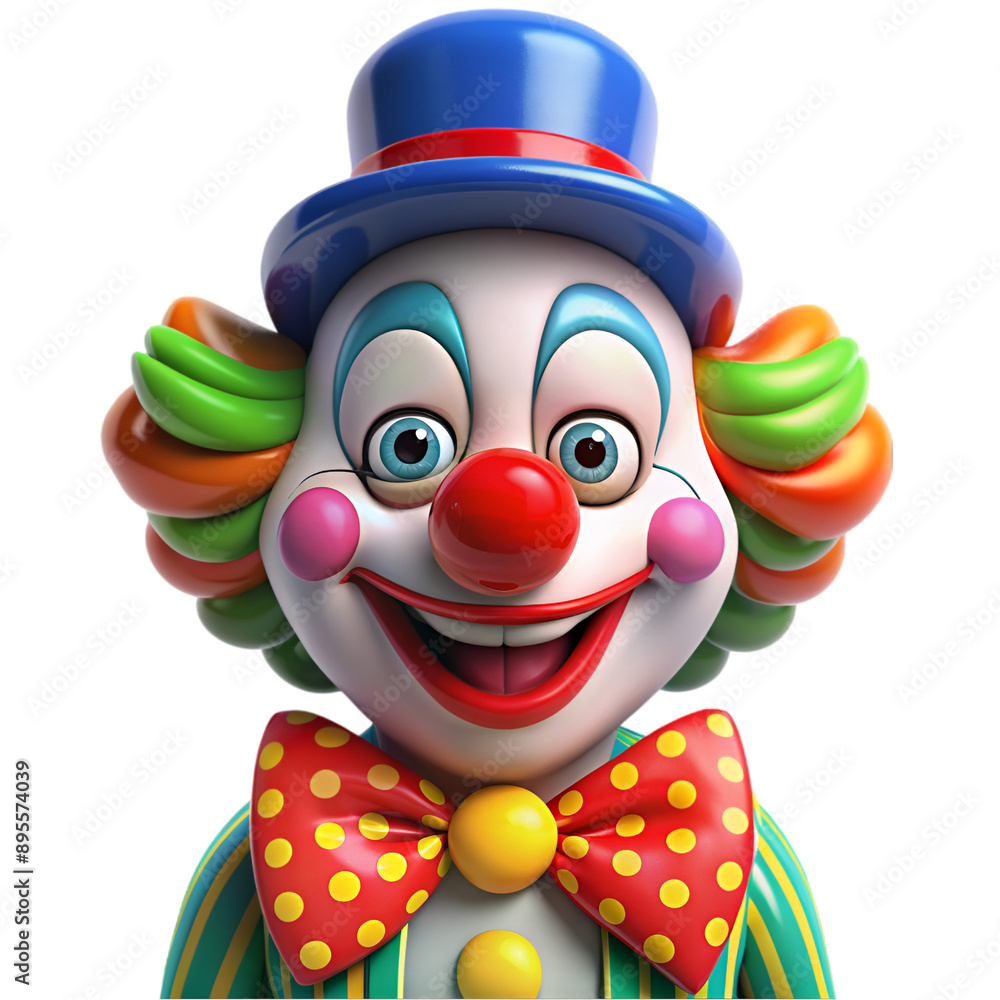 Cute clown 3d cartoon style Cute clown 3d cartoon style