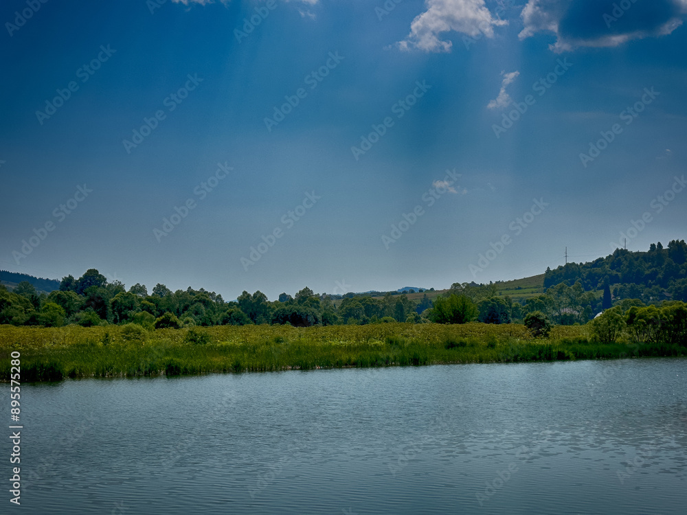 The landscape of Carpathian Mountains in the cloudy weather. Perfect weather condition in the summer season The landscape of Carpathian Mountains in the cloudy weather. Perfect weather condition in the summer season