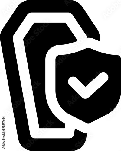 life insurance icon. vector glyph icon for your website, mobile, presentation, and logo design.