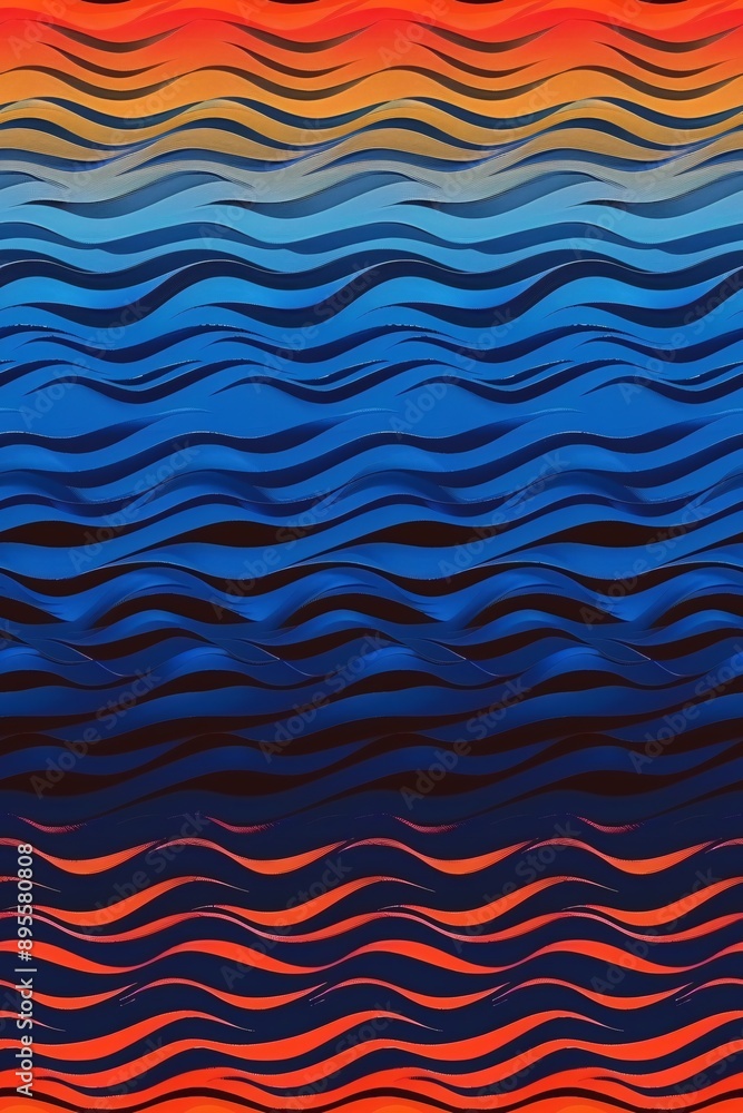 Abstract Wave Pattern in Vibrant Hues Abstract Wave Pattern in Vibrant Hues