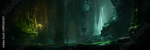 Enthralling Expedition: Cavern of Secrets Beneath the Emerald River Drops, Awaiting Daring Adventurers