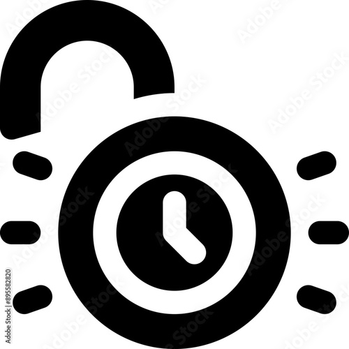 unlock icon. vector glyph icon for your website, mobile, presentation, and logo design.