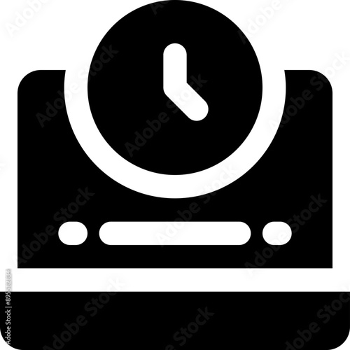 laptop icon. vector glyph icon for your website, mobile, presentation, and logo design.