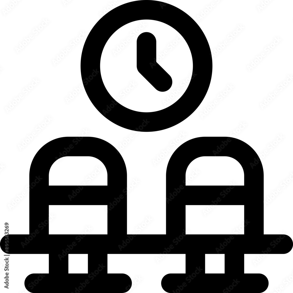 waiting room icon. vector line icon for your website, mobile, presentation, and logo design. waiting room icon. vector line icon for your website, mobile, presentation, and logo design.