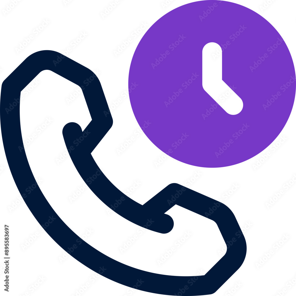 time call icon. vector dual tone icon for your website, mobile, presentation, and logo design. time call icon. vector dual tone icon for your website, mobile, presentation, and logo design.