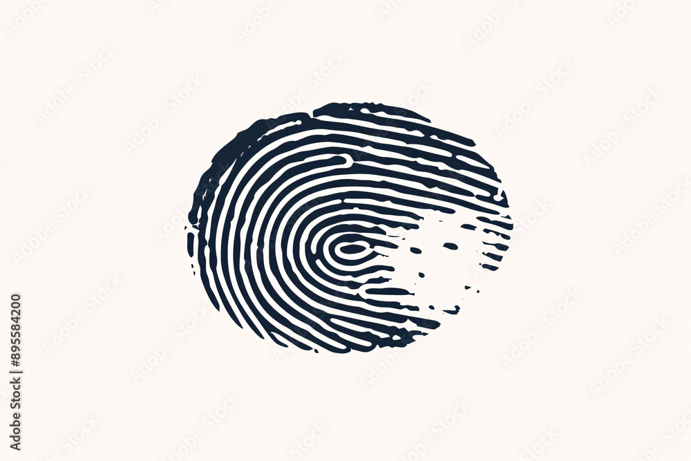 a fingerprint on a white background a fingerprint on a white background