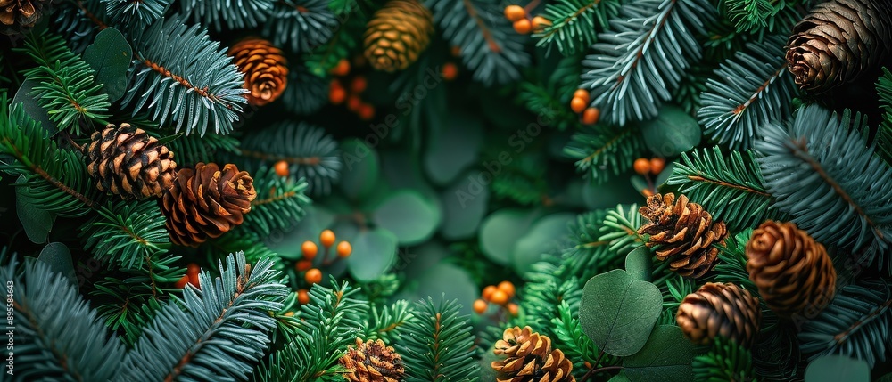 High angle shot of a foliage fireplace landscape, detailed foliage designs arranged on a clean background. Space for text. High angle shot of a foliage fireplace landscape, detailed foliage designs arranged on a clean background. Space for text.