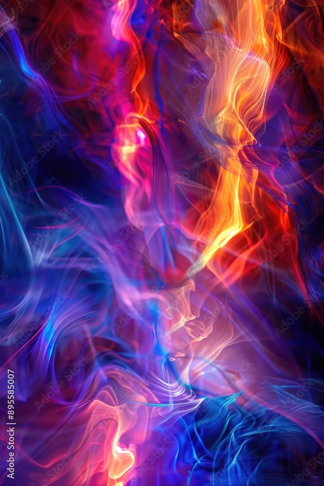 Colorful Smoke Background Close Up Colorful Smoke Background Close Up