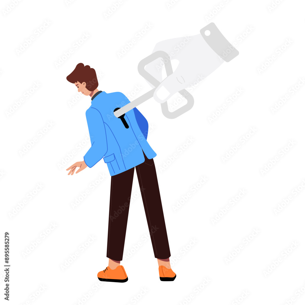 Coercion illustration designed in flat style
Coercion illustration designed in flat style