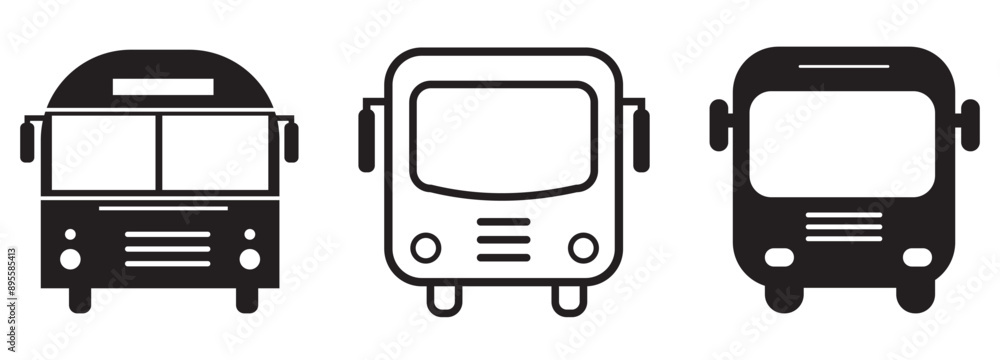 Bus icon vector illustration. bus sign and symbol. transport symbol Bus icon vector illustration. bus sign and symbol. transport symbol