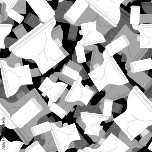 Toilet pot pattern seamless. WC background. Toilet texture