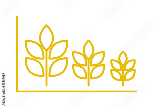 Cereal Wheat Grain Agriculture Growth Graphic Chart