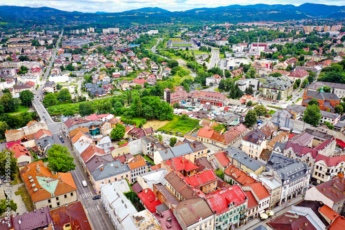 Obraz na płótnie Nowy Sącz - Stare Miasto w salonie