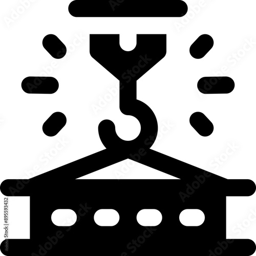 girder icon. vector glyph icon for your website, mobile, presentation, and logo design.