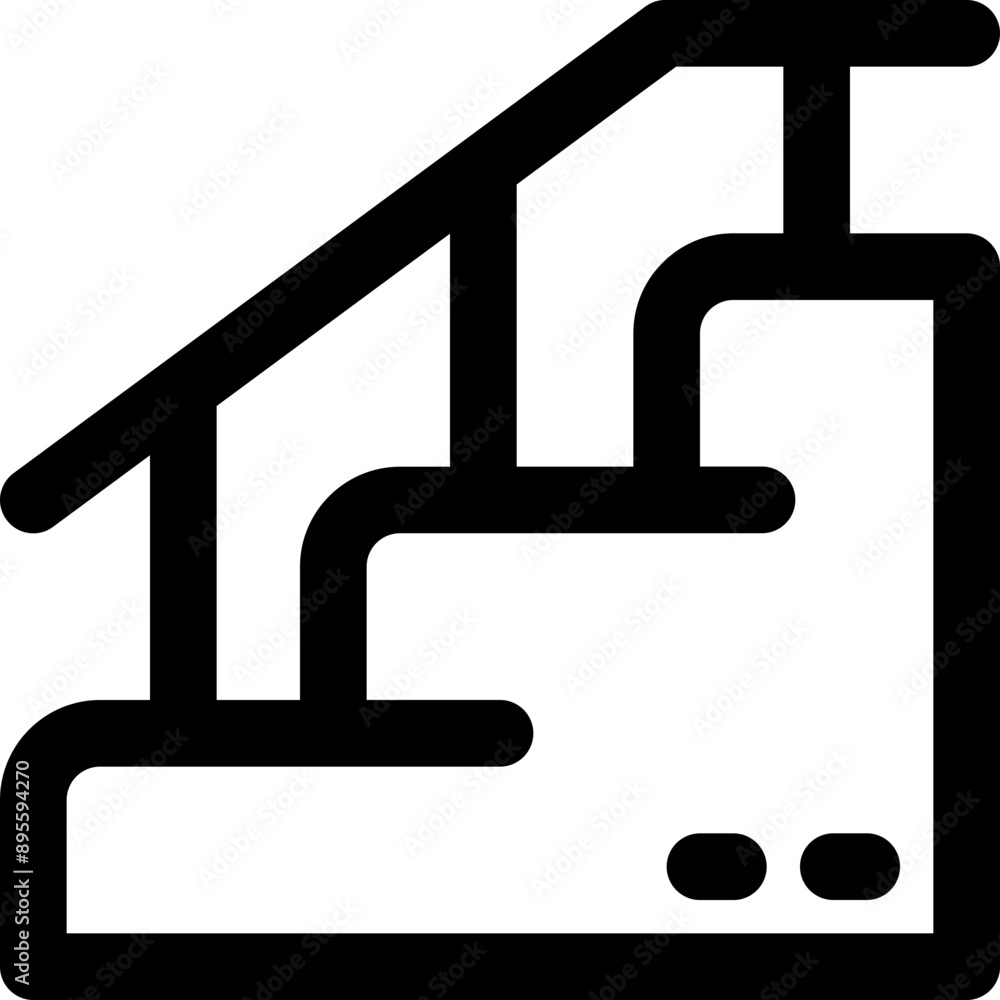 stairs icon. vector line icon for your website, mobile, presentation, and logo design.