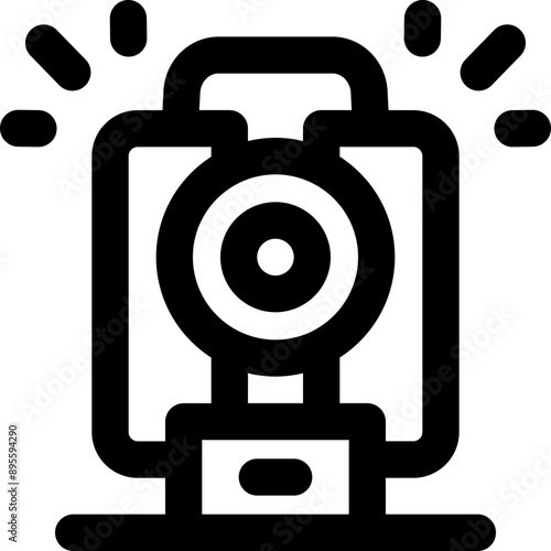 theodolite icon. vector line icon for your website, mobile, presentation, and logo design.