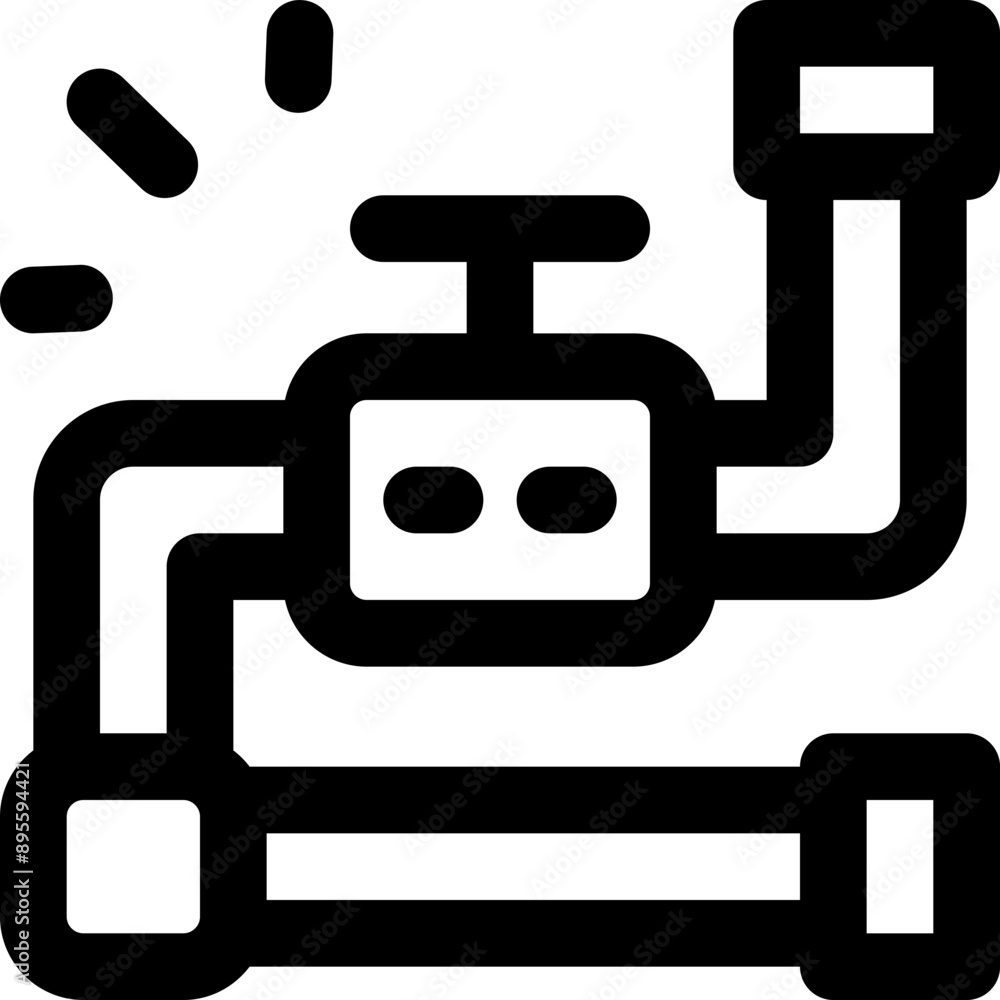 plumbing icon. vector line icon for your website, mobile, presentation, and logo design. plumbing icon. vector line icon for your website, mobile, presentation, and logo design.