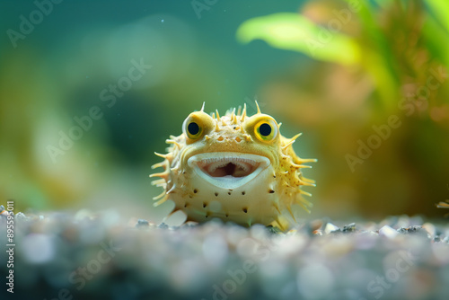 A cute pufferfish  photo