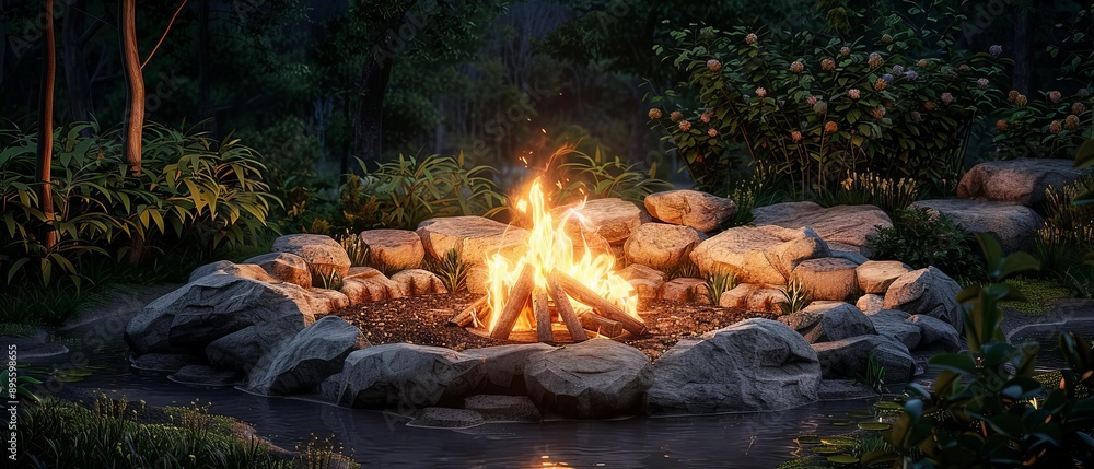 DIY bonfire pit construction and outdoor fire ring ideas, illustrating backyard bonfire setups in a rustic and practical style DIY bonfire pit construction and outdoor fire ring ideas, illustrating backyard bonfire setups in a rustic and practical style