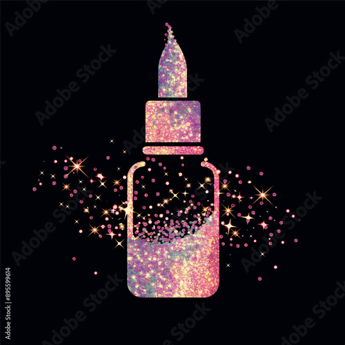 glitter glue icon