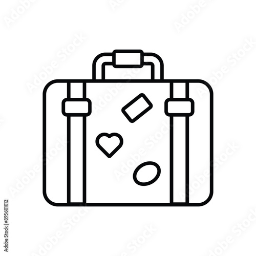 Suitcase vector icon