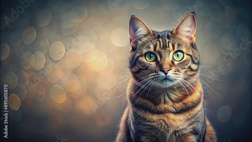 Beautiful cat with a unique artistic style, cat, feline, artistic, beauty, cute, abstract, modern,design, pet, whiskers, furry