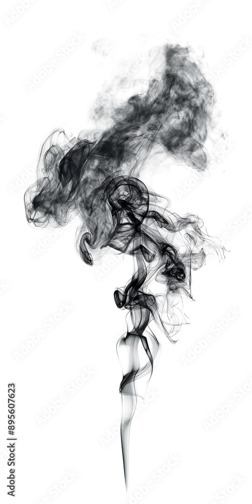 vertical black smoke flowing upward on transparent background vertical black smoke flowing upward on transparent background