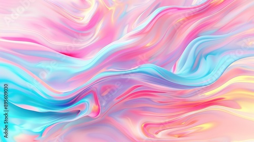  A pink and blue background with swirls of light blue and pink on one side, and a pink and blue swirl on the other