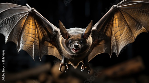 bat animals are flying photo