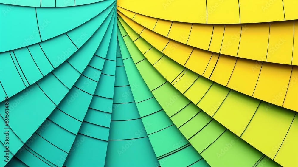 Obraz premium A vibrant closeup of overlapping sheets of paper