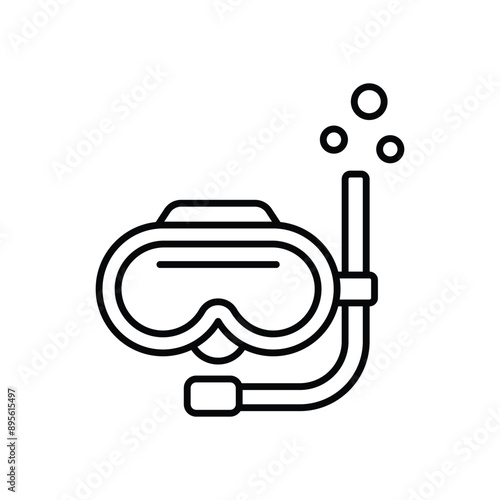 Snorkeling Gear vector icon