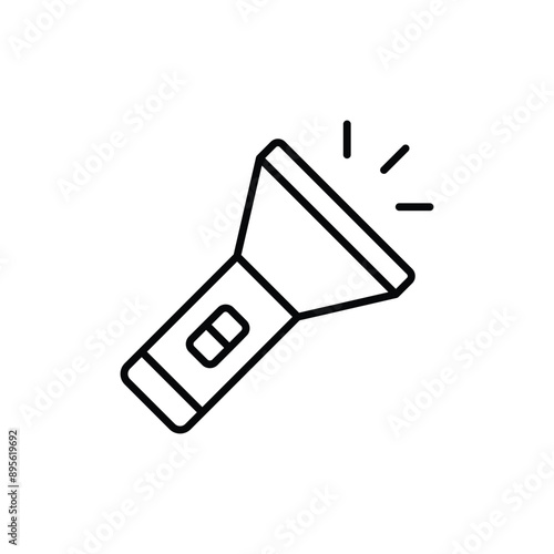 Flashlight vector icon