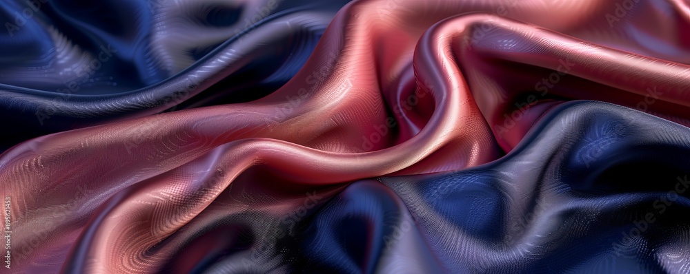 Fototapeta premium Elegant Satin Fabric Texture Background, 4K hyperrealistic photo