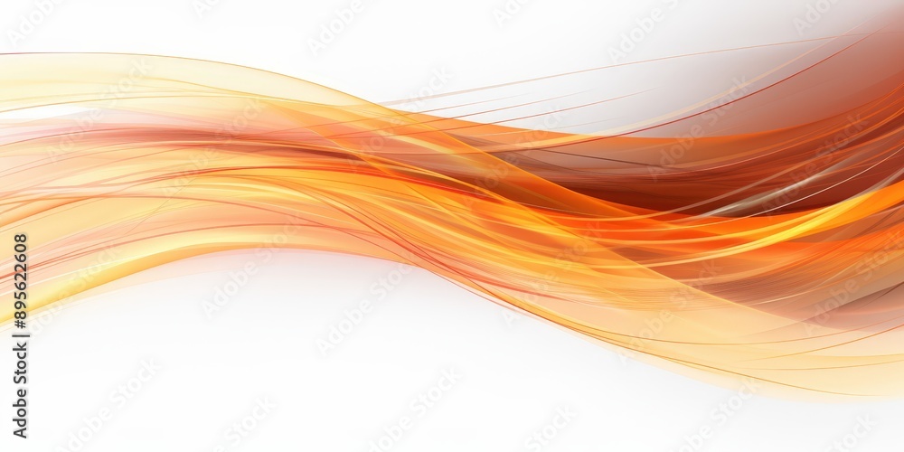 Fototapeta premium Abstract Orange Wave Design