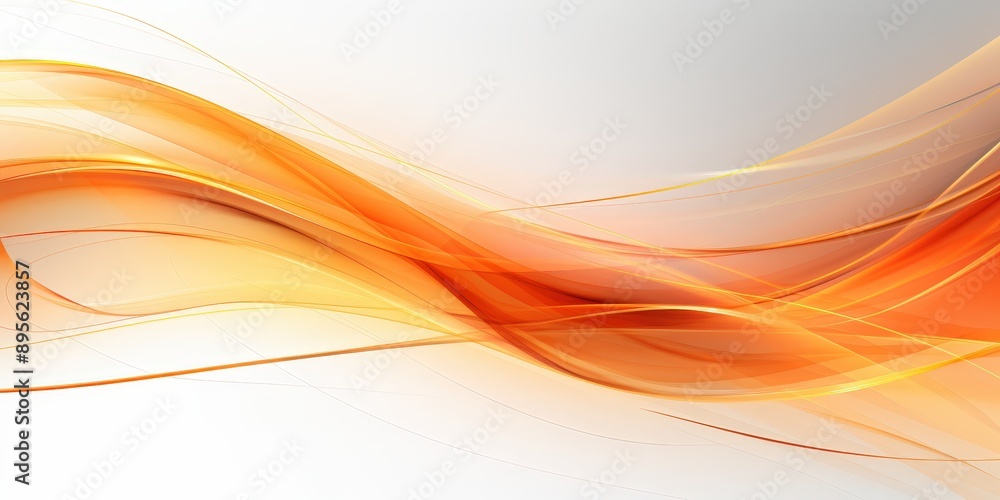 Abstract Orange and Yellow Waves Design Abstract Orange and Yellow Waves Design