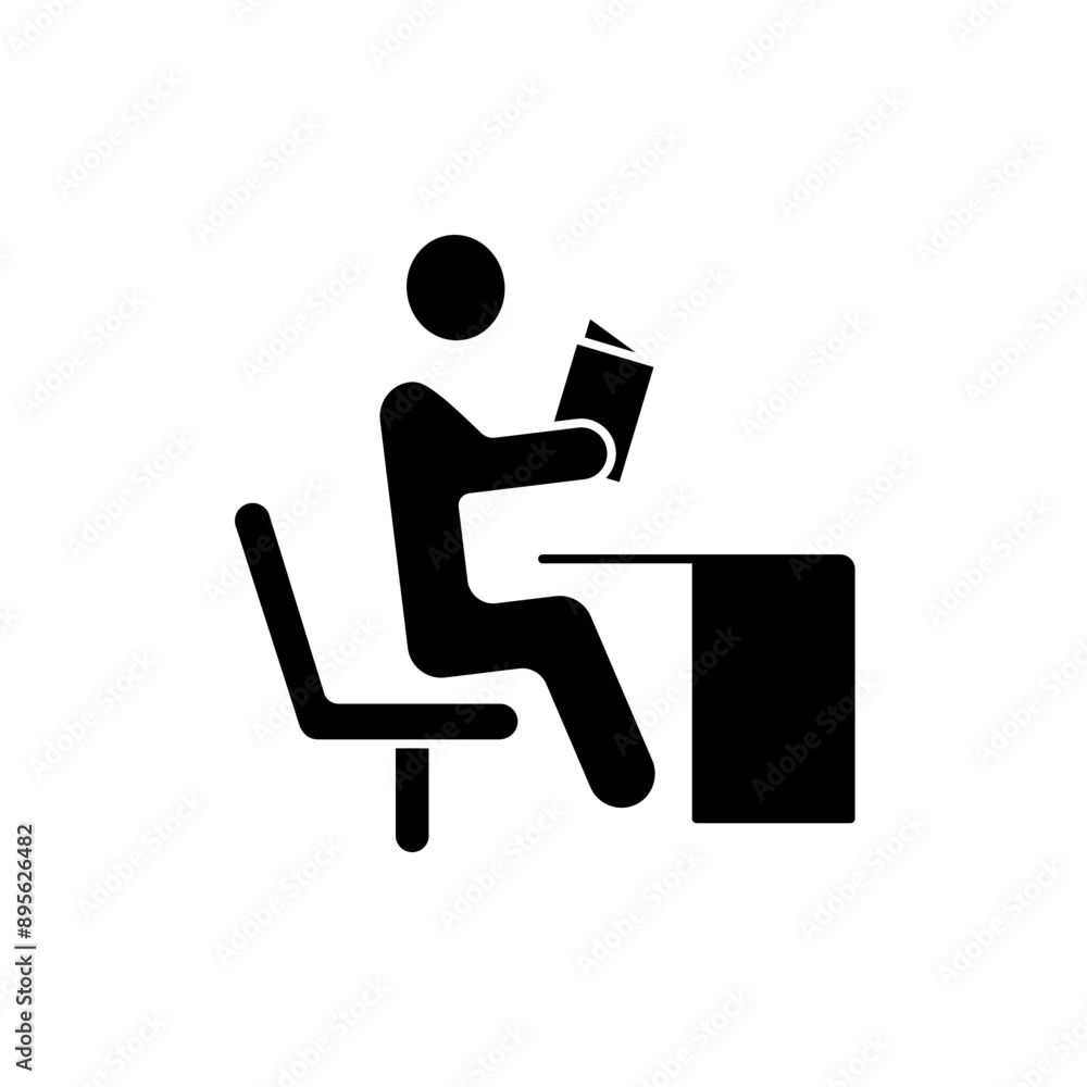 read a book concept line icon. Simple element illustration. read a book concept outline symbol design. read a book concept line icon. Simple element illustration. read a book concept outline symbol design.