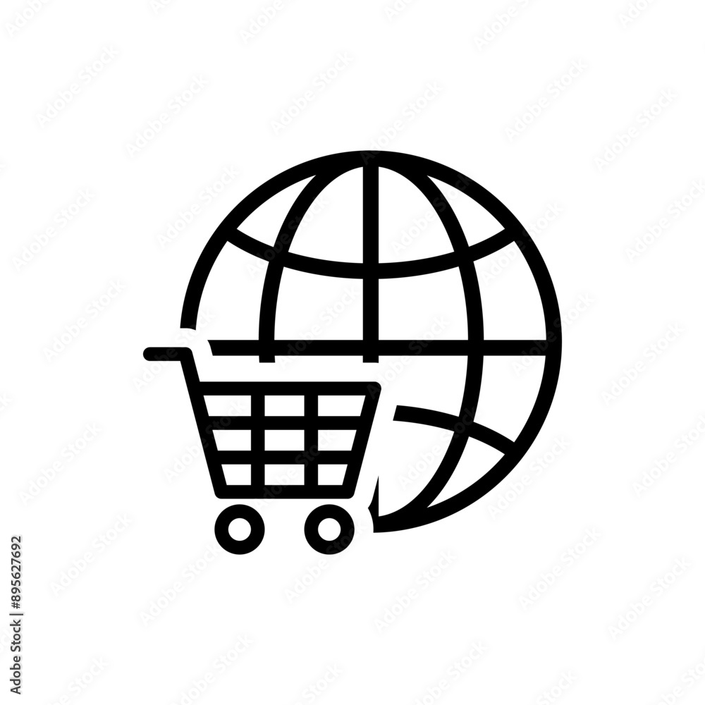 Shopping icon vector. ecommerce illustration sign. online store symbol. Shopping icon vector. ecommerce illustration sign. online store symbol.