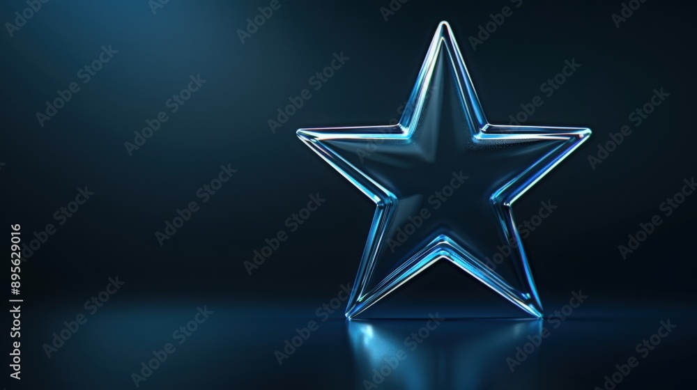 An abstract star representing the concepts of merit and peace An abstract star representing the concepts of merit and peace