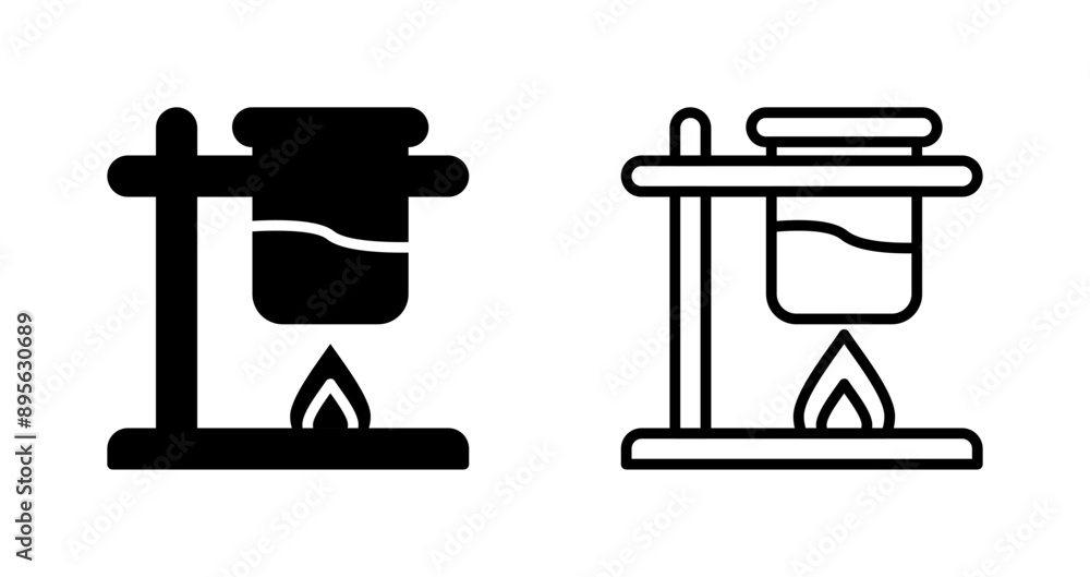 Bunsen Burner Vector Icon Bunsen Burner Vector Icon