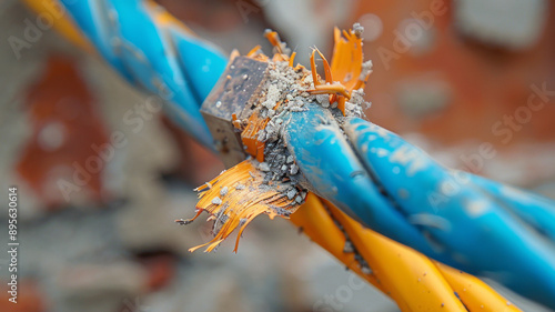 efective Electrical Installations: Bare wires or loose connections that can start a fire.generative ai photo