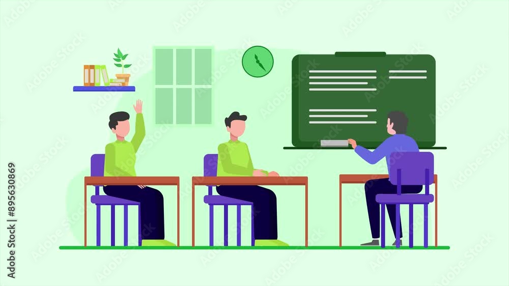 Animated video Lecturers teaching in class concept. Full length animation illustration. High quality 4k footage. Animated video Lecturers teaching in class concept. Full length animation illustration. High quality 4k footage.