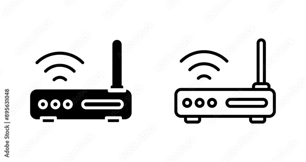  Wi-Fi Router Vector Icon