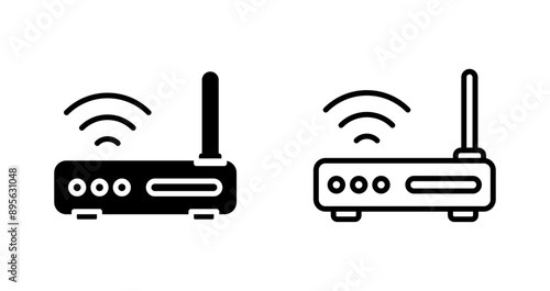  Wi-Fi Router Vector Icon