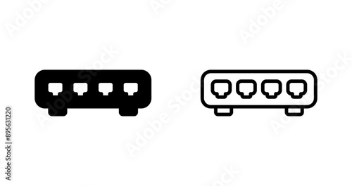 Ethernet Switch Vector Icon